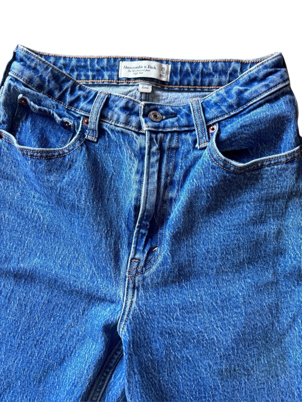Abercrombie & Fitch Curve Love ’90s Relaxed Jeans High Rise Size 25